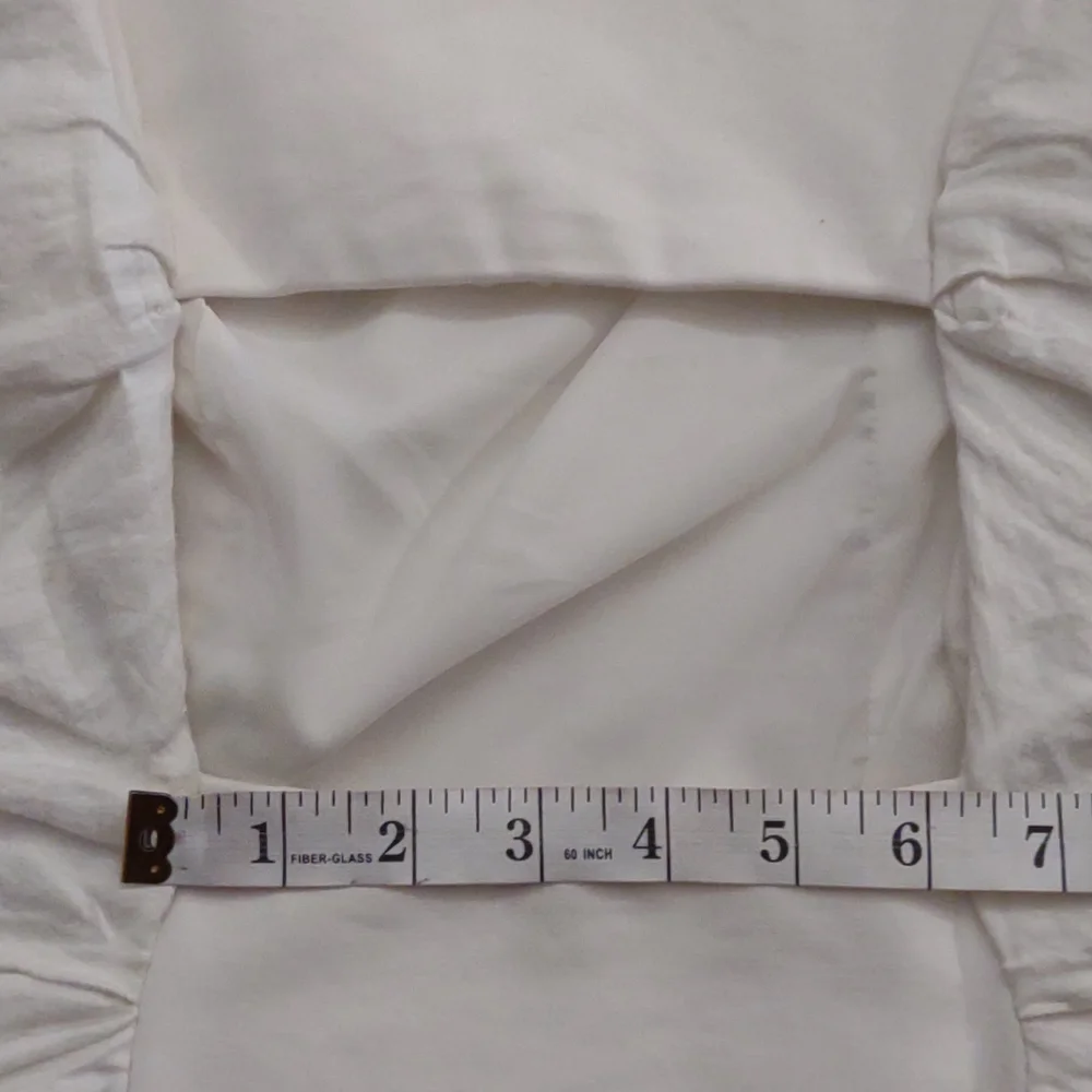 COPY - BNWT Nicole Miller Creamy white rouched dress size 6 @denisecast - Picture 15 of 16